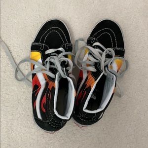 high top flame vans